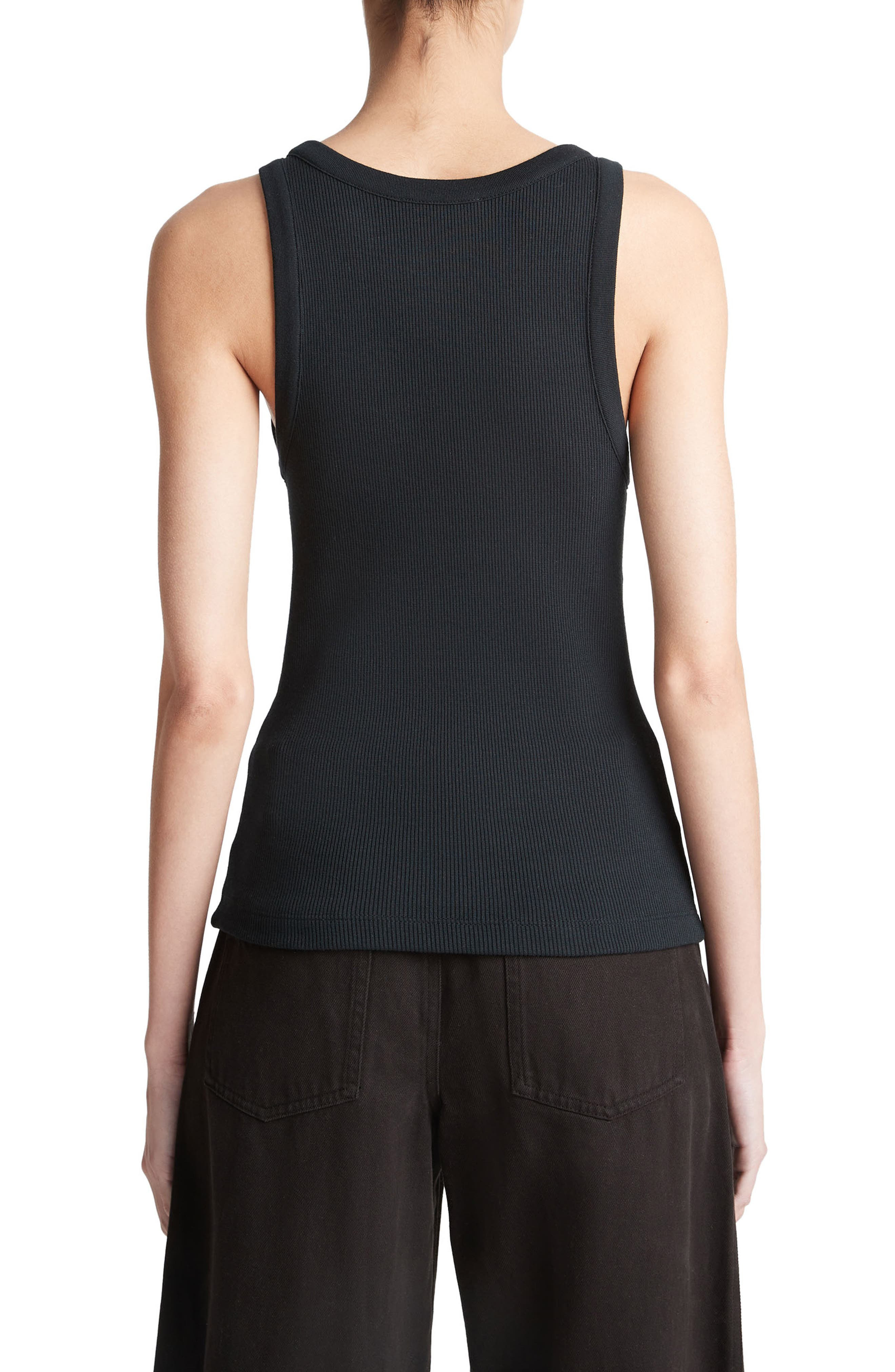 Scoop Neck Rib Tank - 2