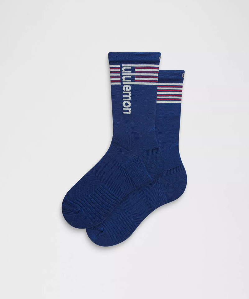 Unisex Power Stride Crew Socks *Stripe 1