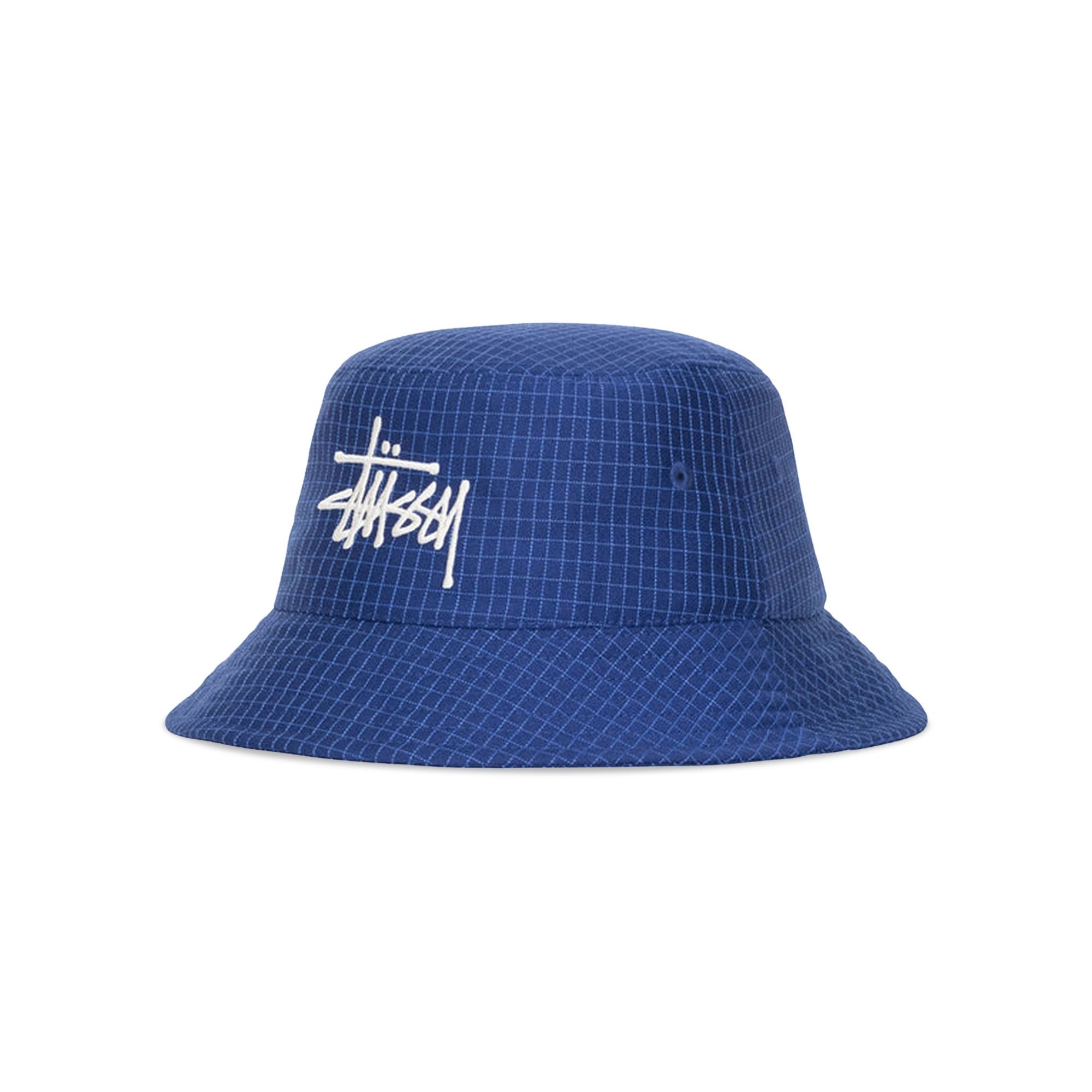 Stussy Grid Basic Bucket Hat 'Blue' - 1