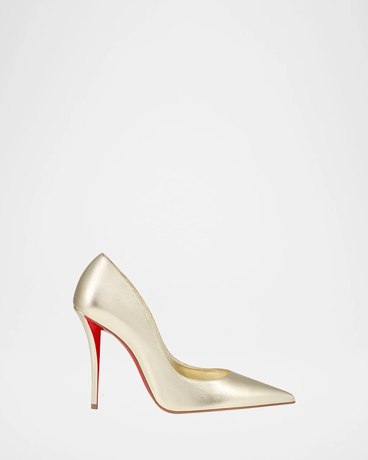 100mm Miss Z Metallic Leather Pumps - 1