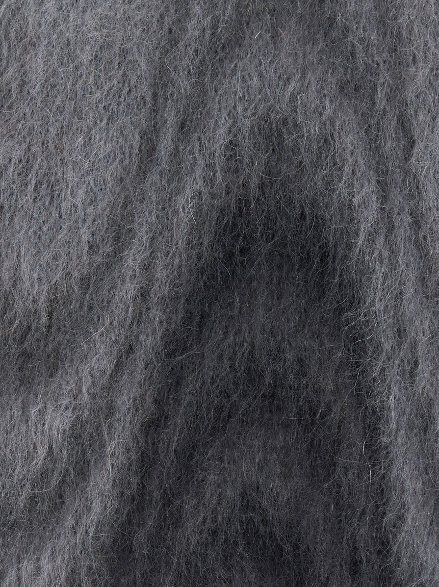 SWEATSHIRT WITH KNITTED HOOD IN JACQUARD - 6
