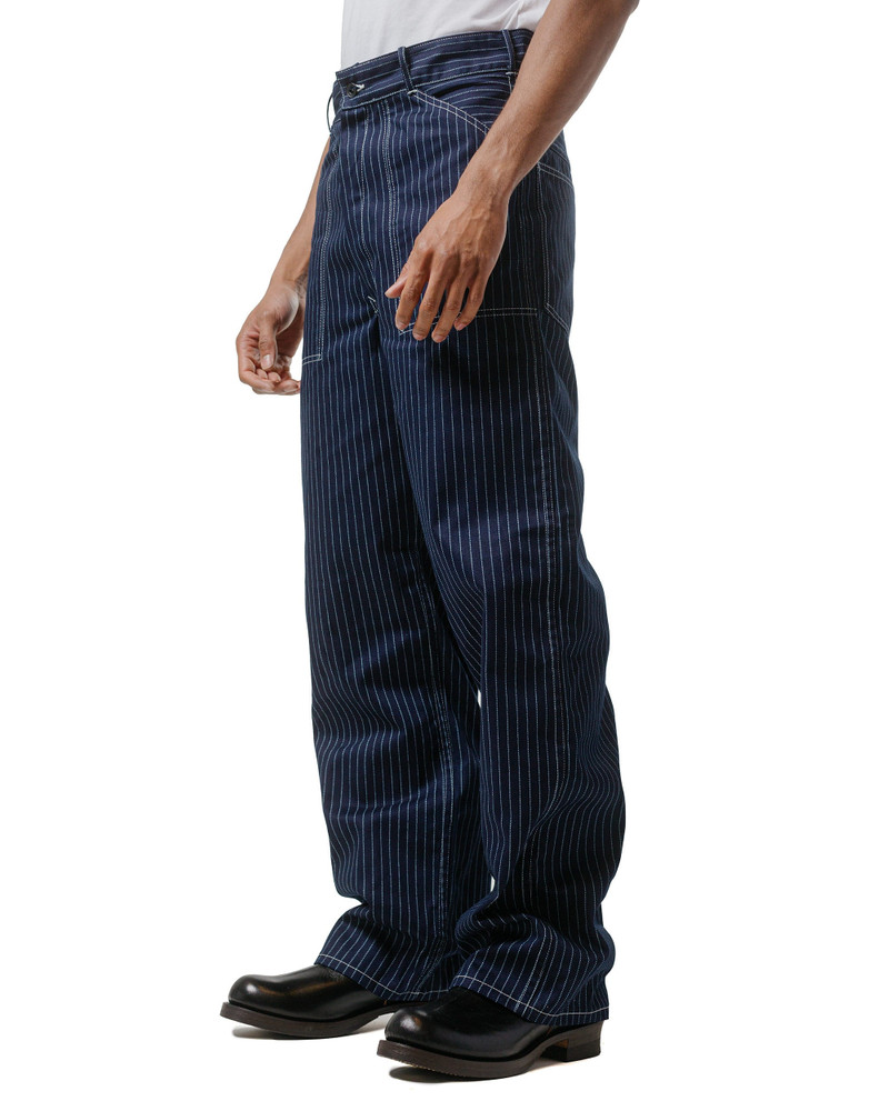 The Real McCoys MP24007 Wabash Work Trousers Indigo outlook