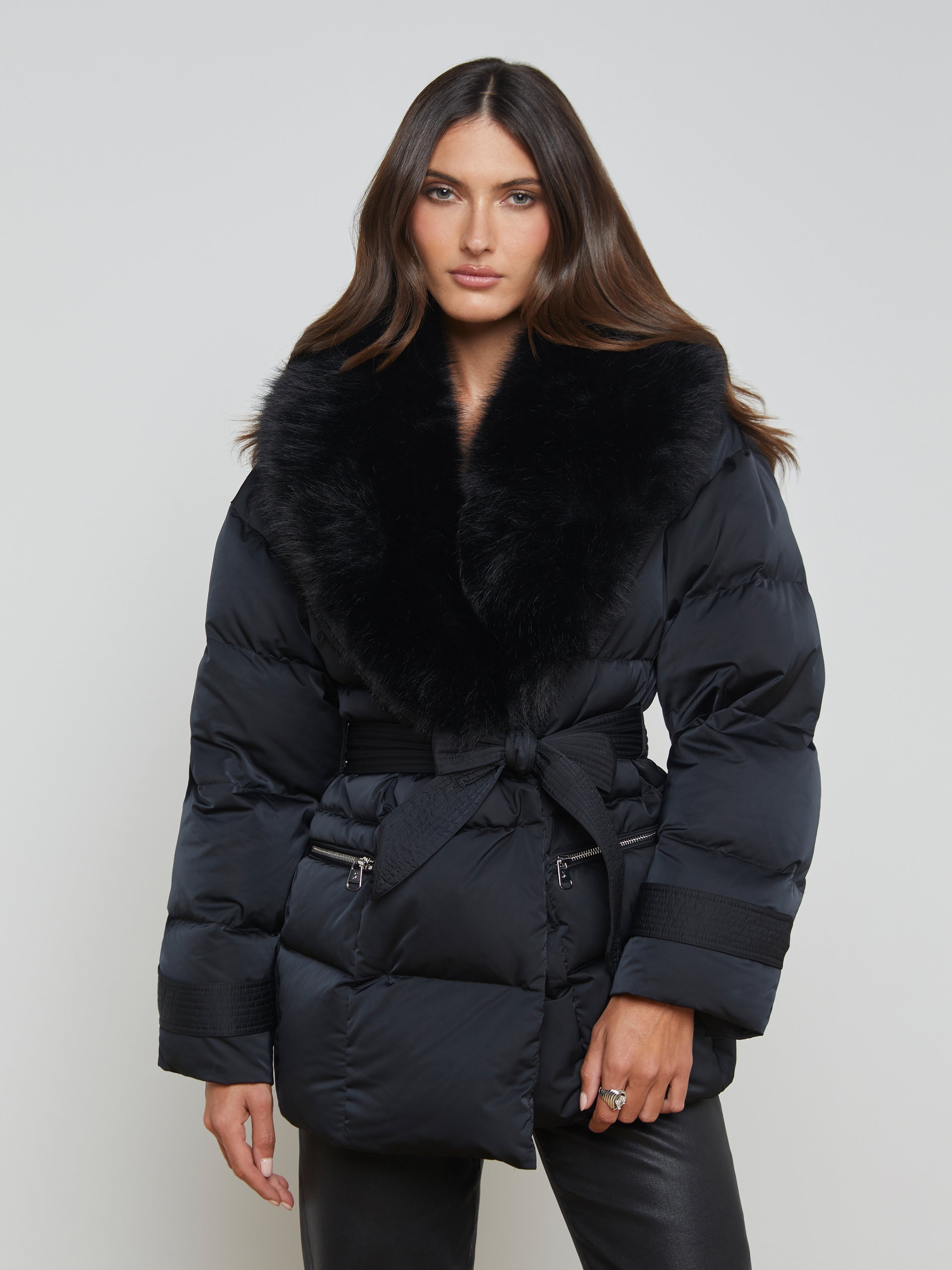 Vail Faux Fur Down Coat - 2