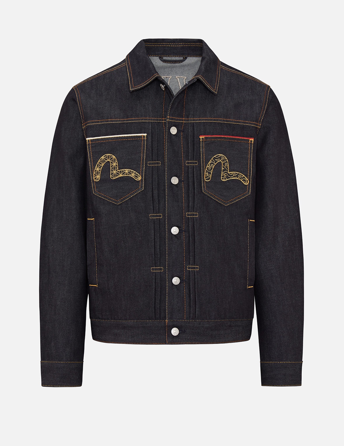 EVISU RAIJIN EMBROIDERED DENIM JACKET | REVERSIBLE