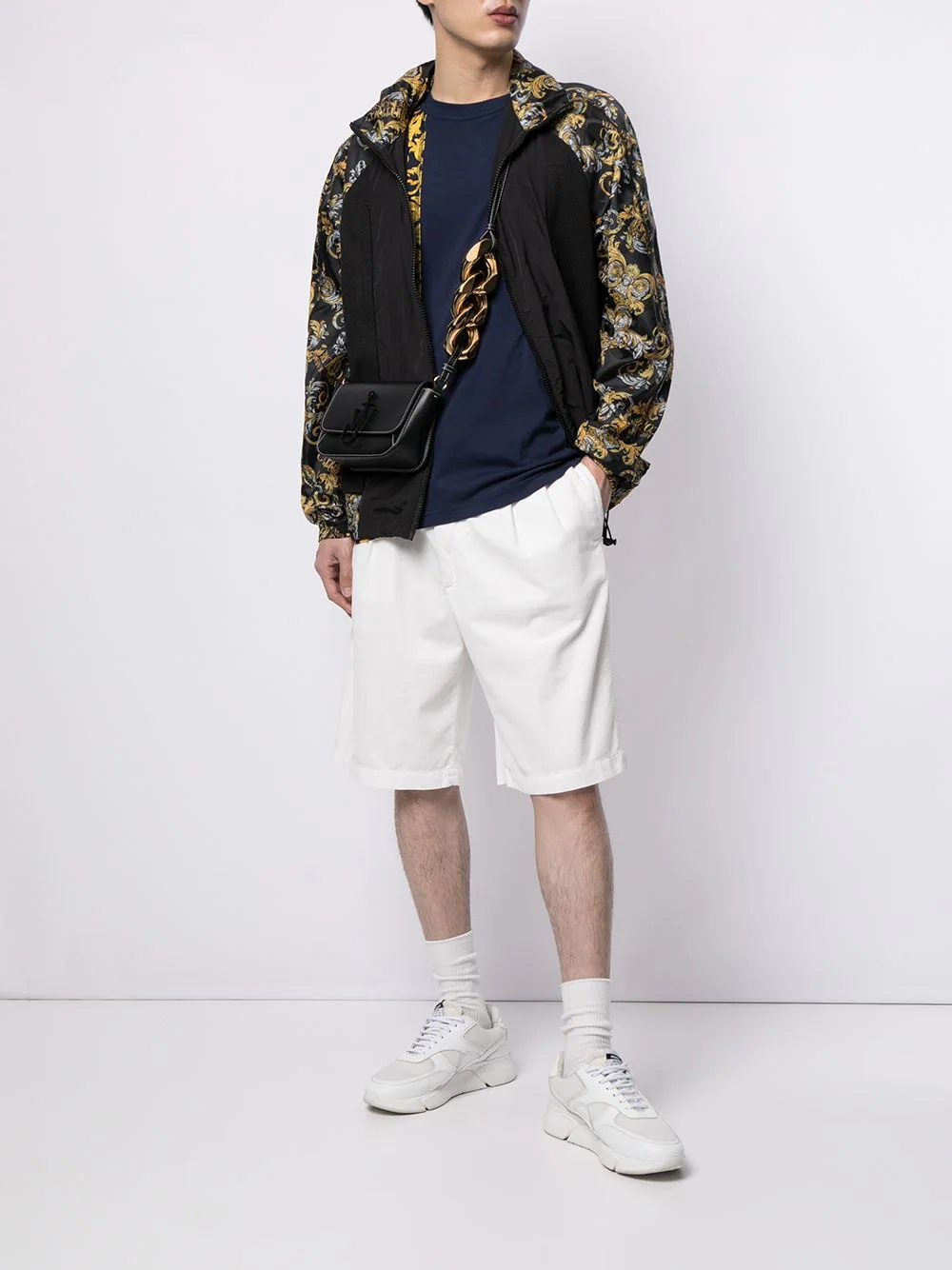 baroque-print track jacket - 2