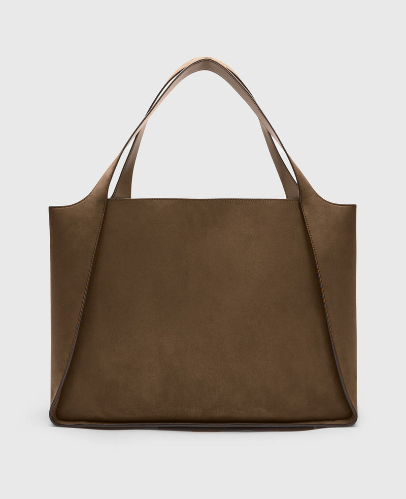 Logo Large Suede Tote Bag 3