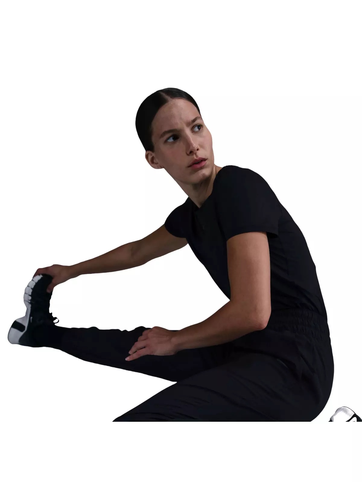 Women's One Dri-FIT High-Waisted 7/8 Joggers-Black - 5