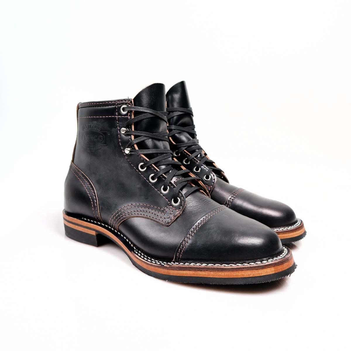 Wesco X Brooklyn Clothing Custom Hendrik Horween Black Teacore Horsehide - 1