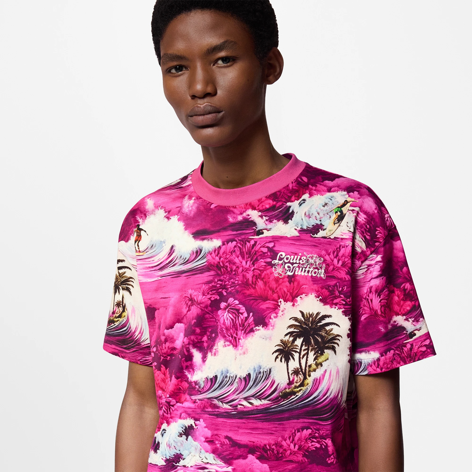 Printed Short-Sleeved Cotton T-Shirt - 2