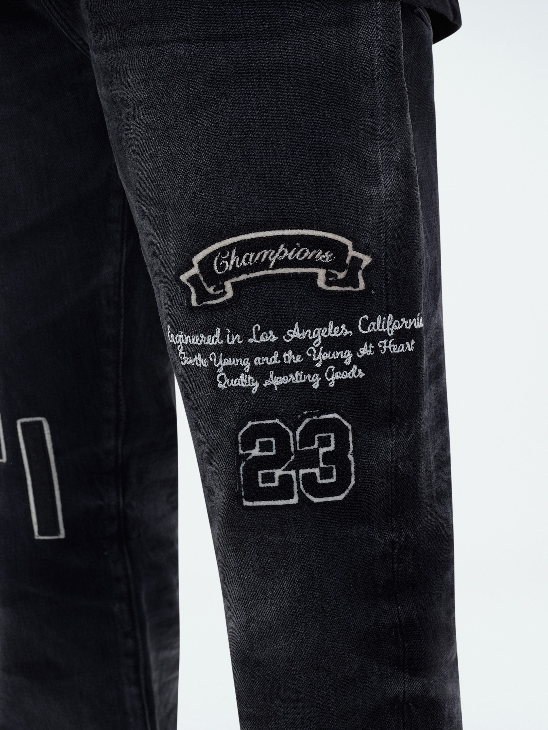 HOCKEY LOGO STRAIGHT JEAN - 7