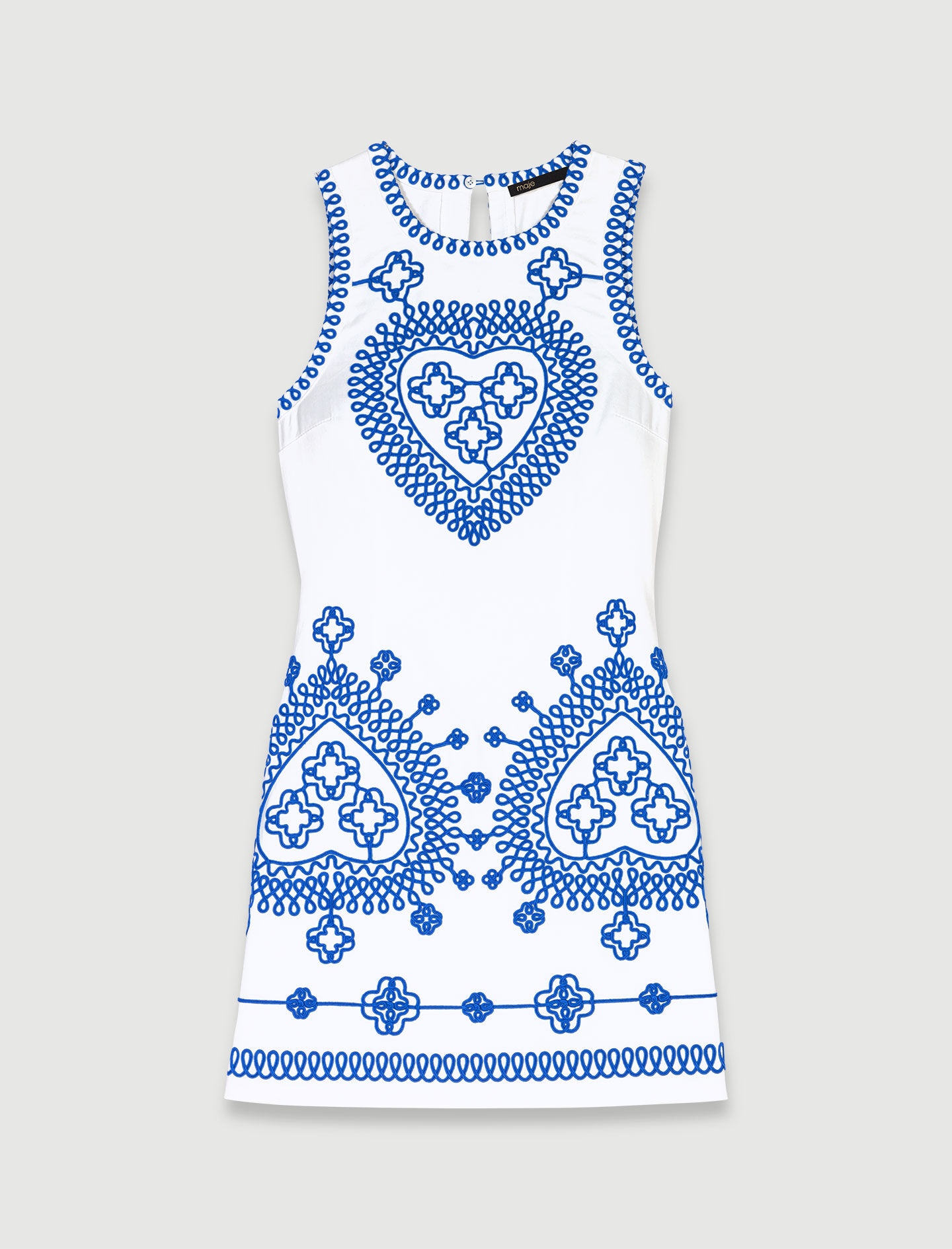 Fitted embroidered dress - 1
