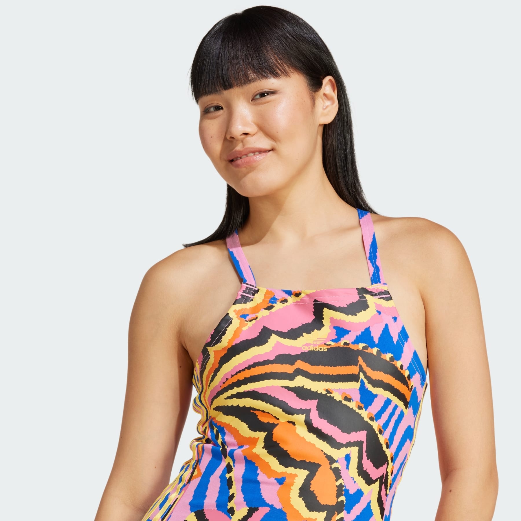 adidas X FARM Rio 3-Stripes Mini Dress - 6