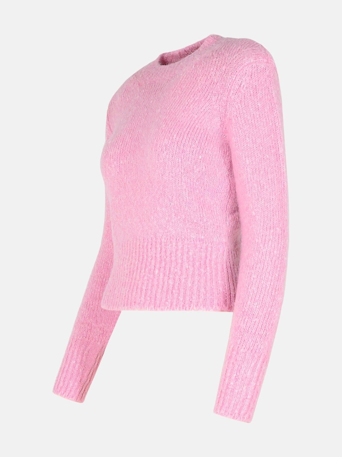 'KALO' PINK ALPACA BLEND SWEATER - 2