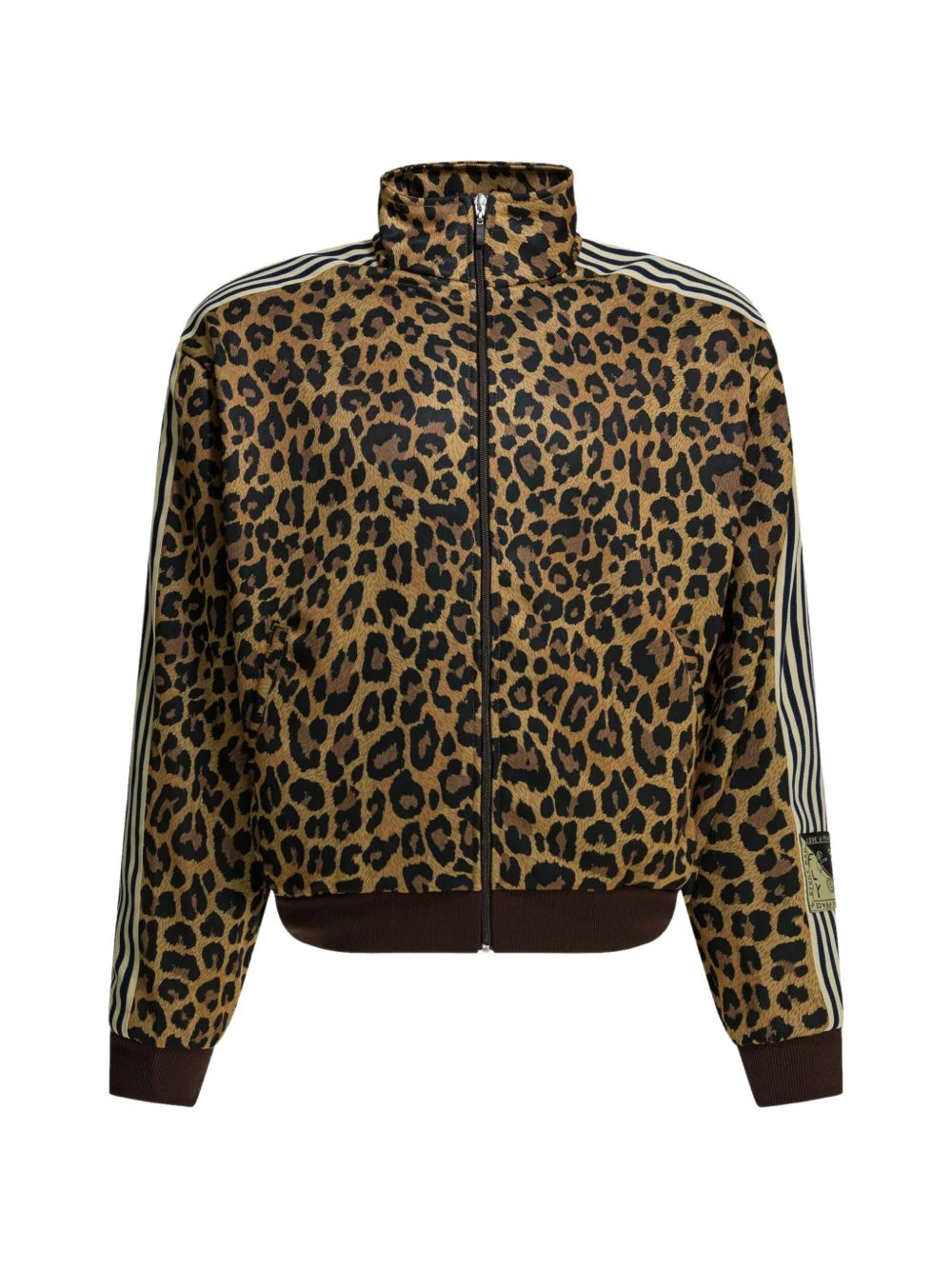 leopard-pattern sweatshirt - 1