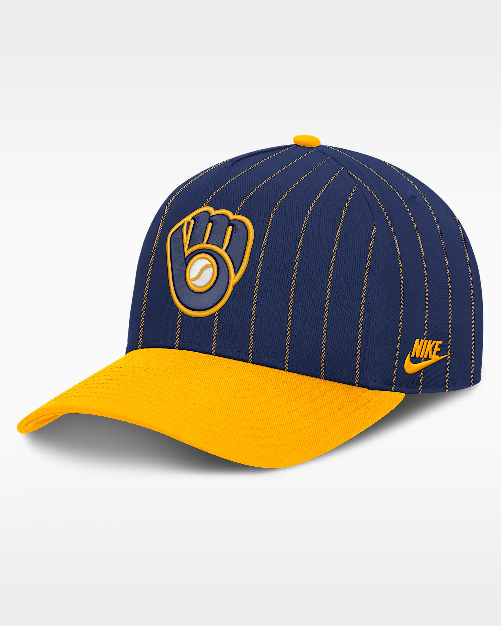 Milwaukee Brewers Cooperstown Rise Men's Nike MLB A-Frame Adjustable Hat - 1