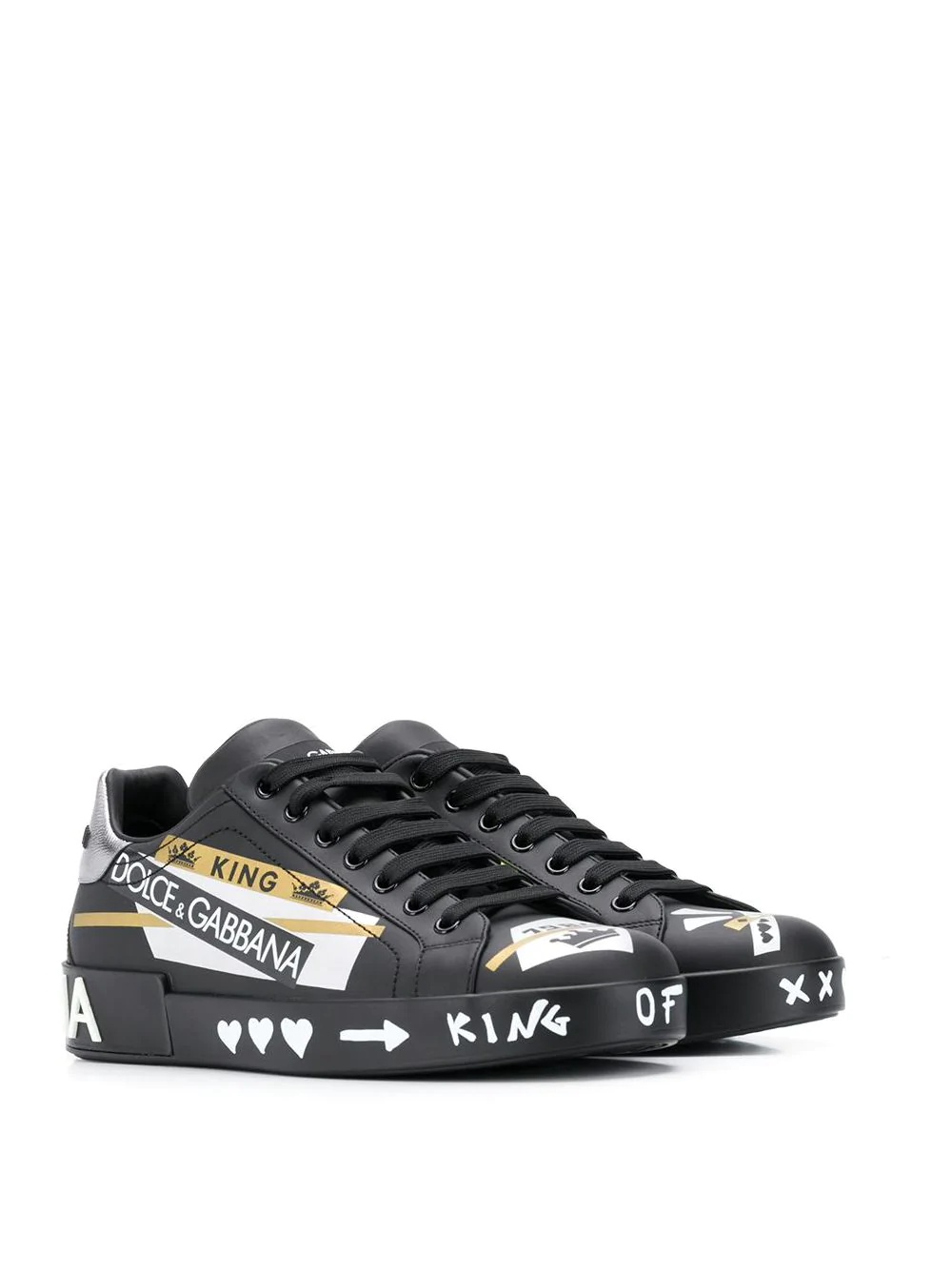 Portofino logo-print sneakers - 2