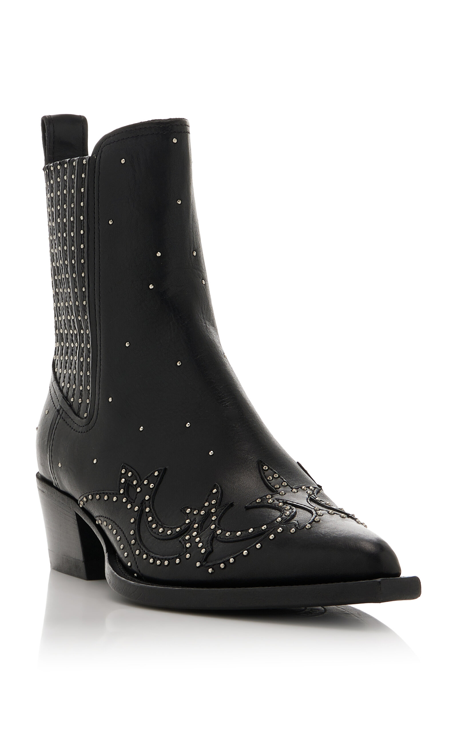 Debbie Beatles Studded Leather Boots black - 4