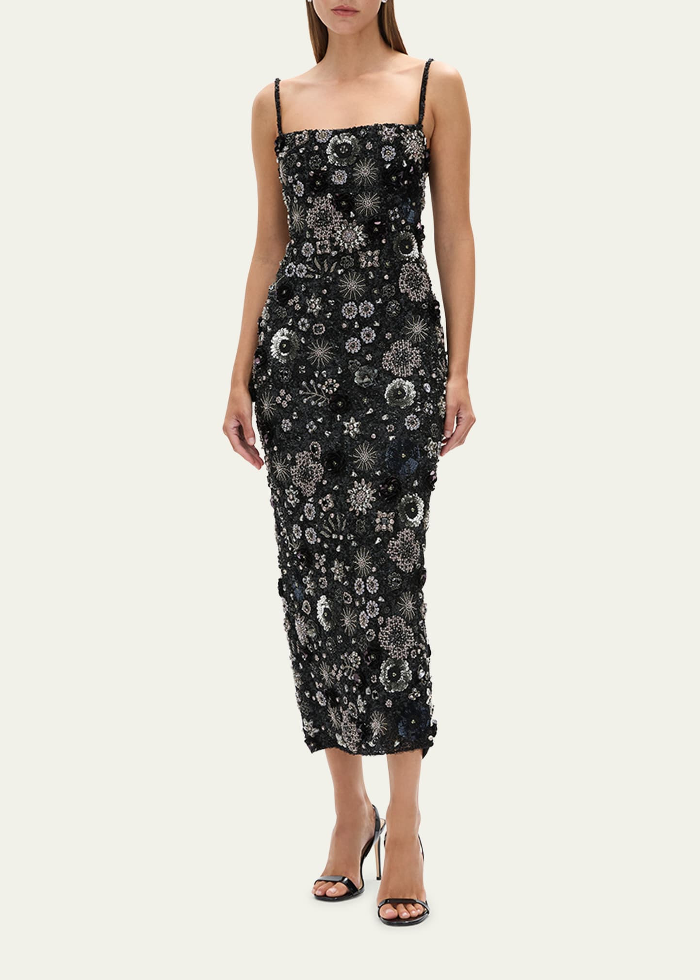 Francesca Floral Embellished Ankle Gown - 2