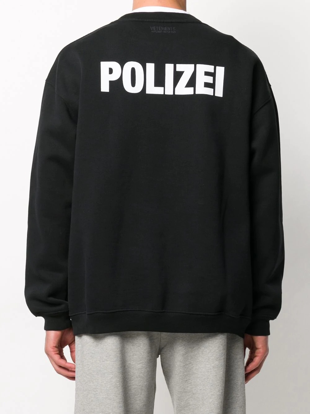 Polizei print oversized sweatshirt - 4