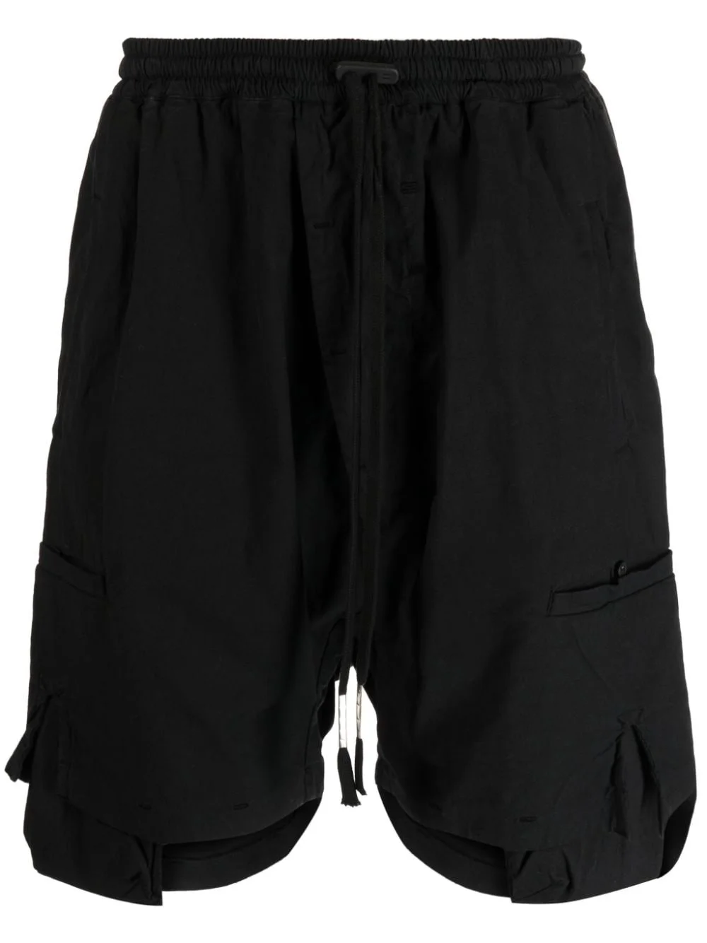 drop-crotch drawstring shorts - 1