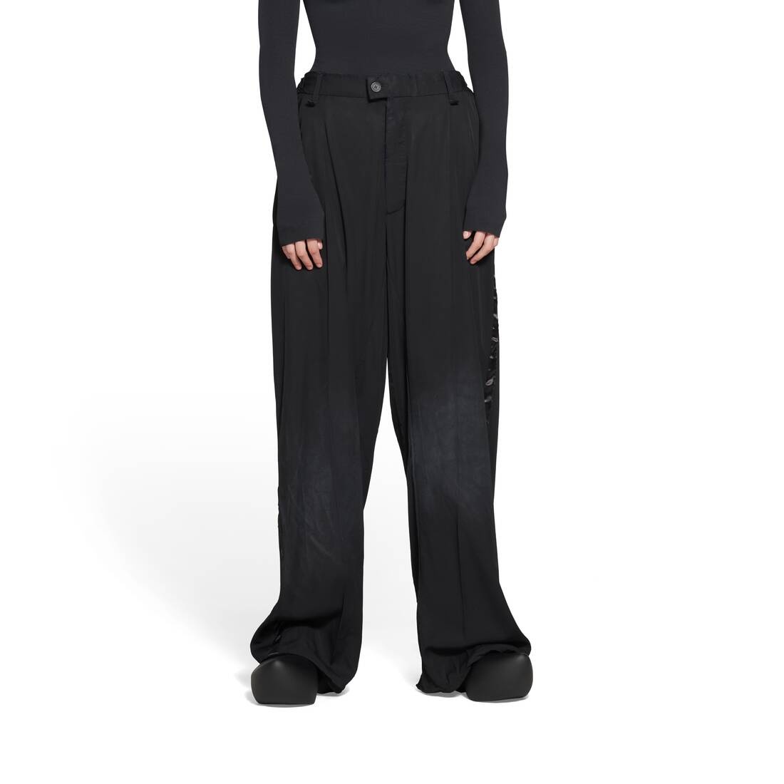 Skater Tuxedo Pants in Black - 5