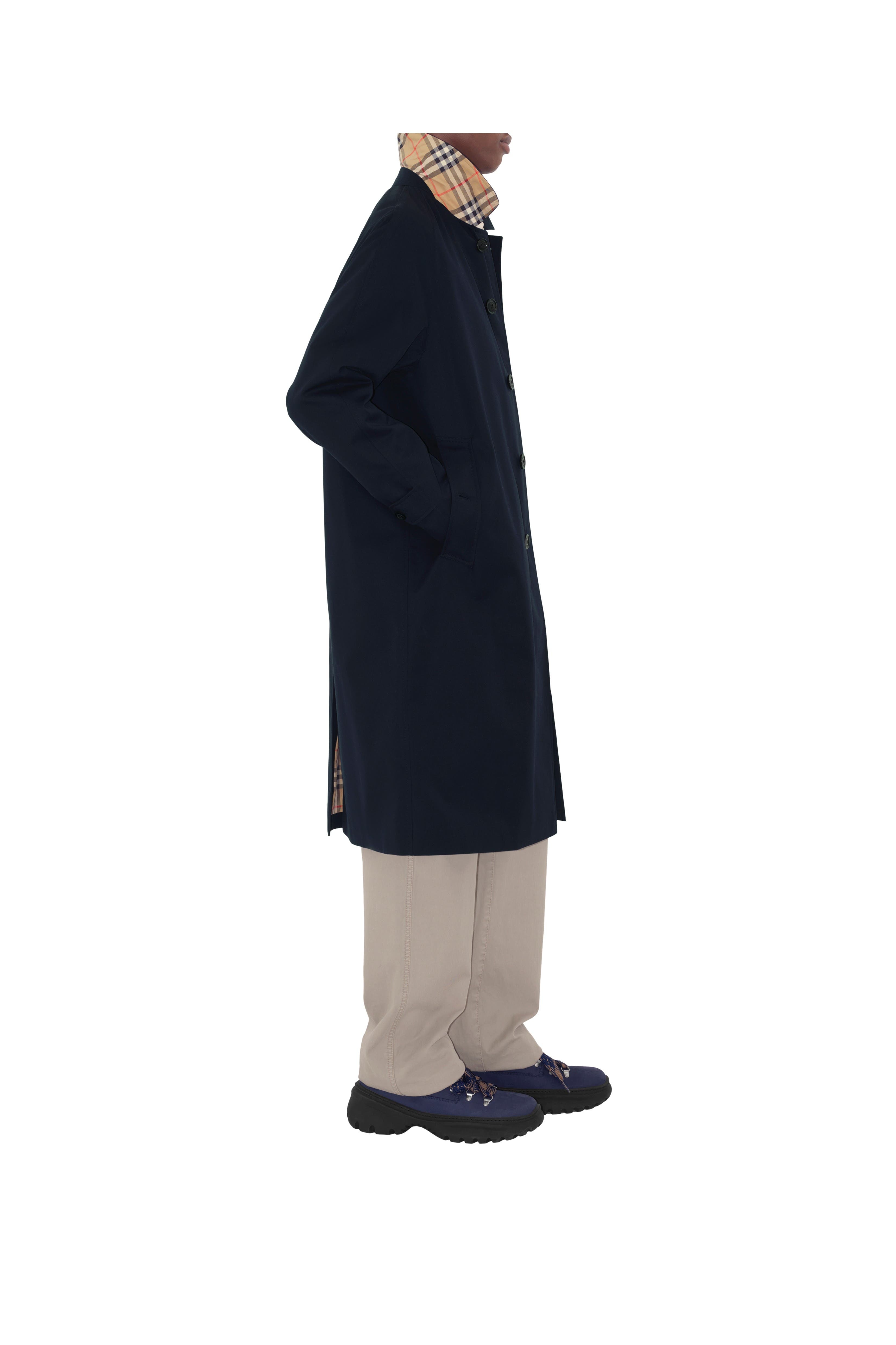 burberry Long Camden Heritage Car Coat in Coal Blue at Nordstrom - 3