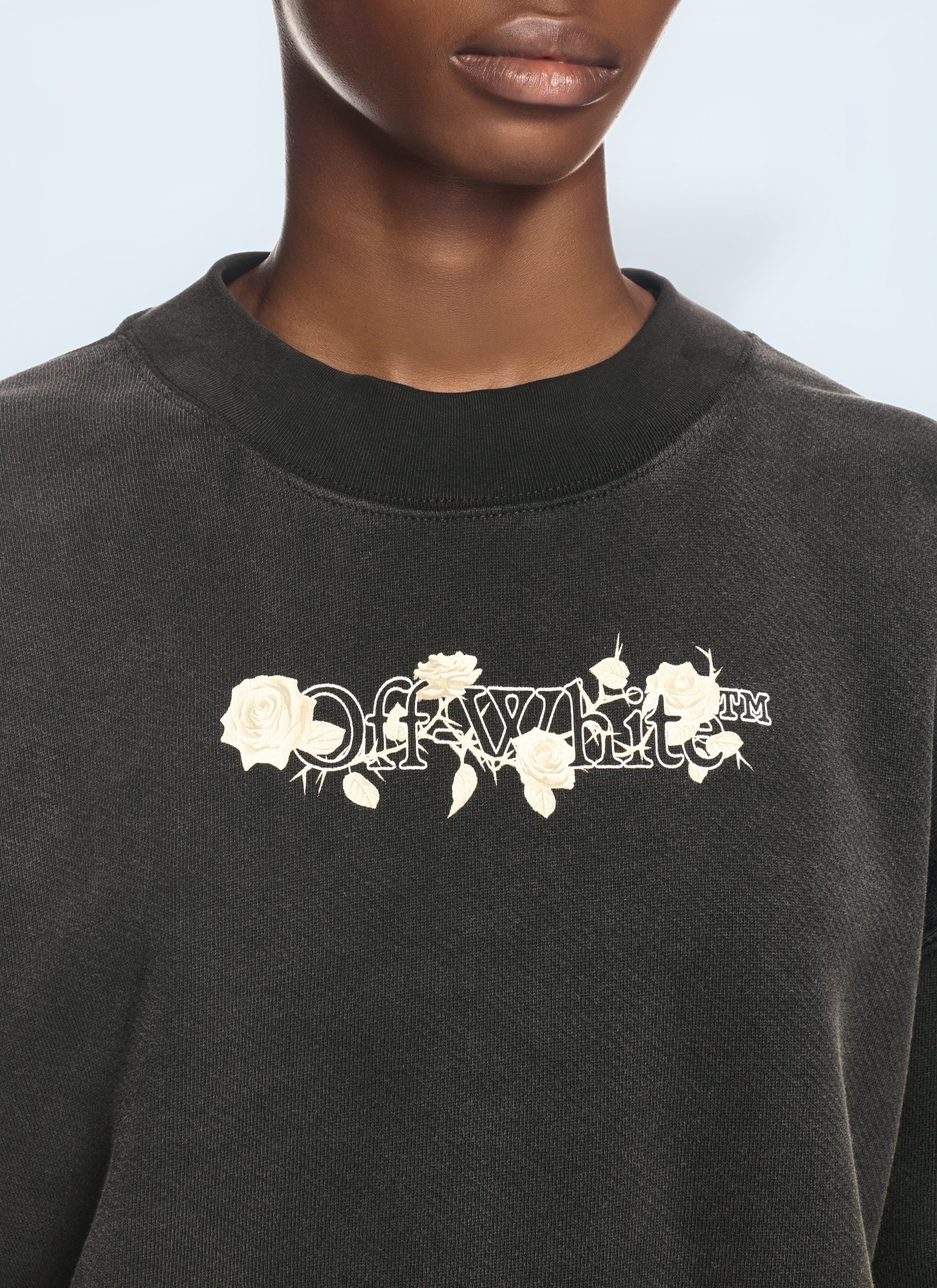 Off White Women Bookish Rose Sweatshirt - 4