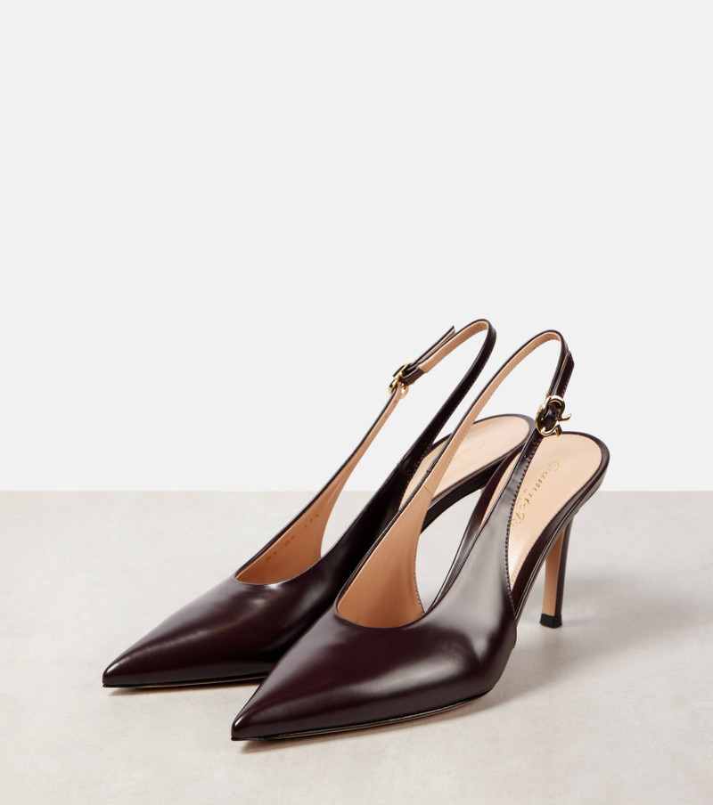 Robbie 85 patent leather slingback pumps 4