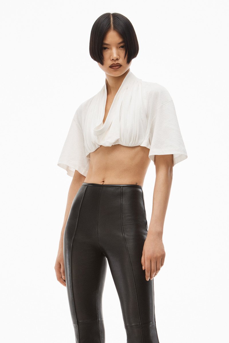 FLARED PANT IN LEATHER 4