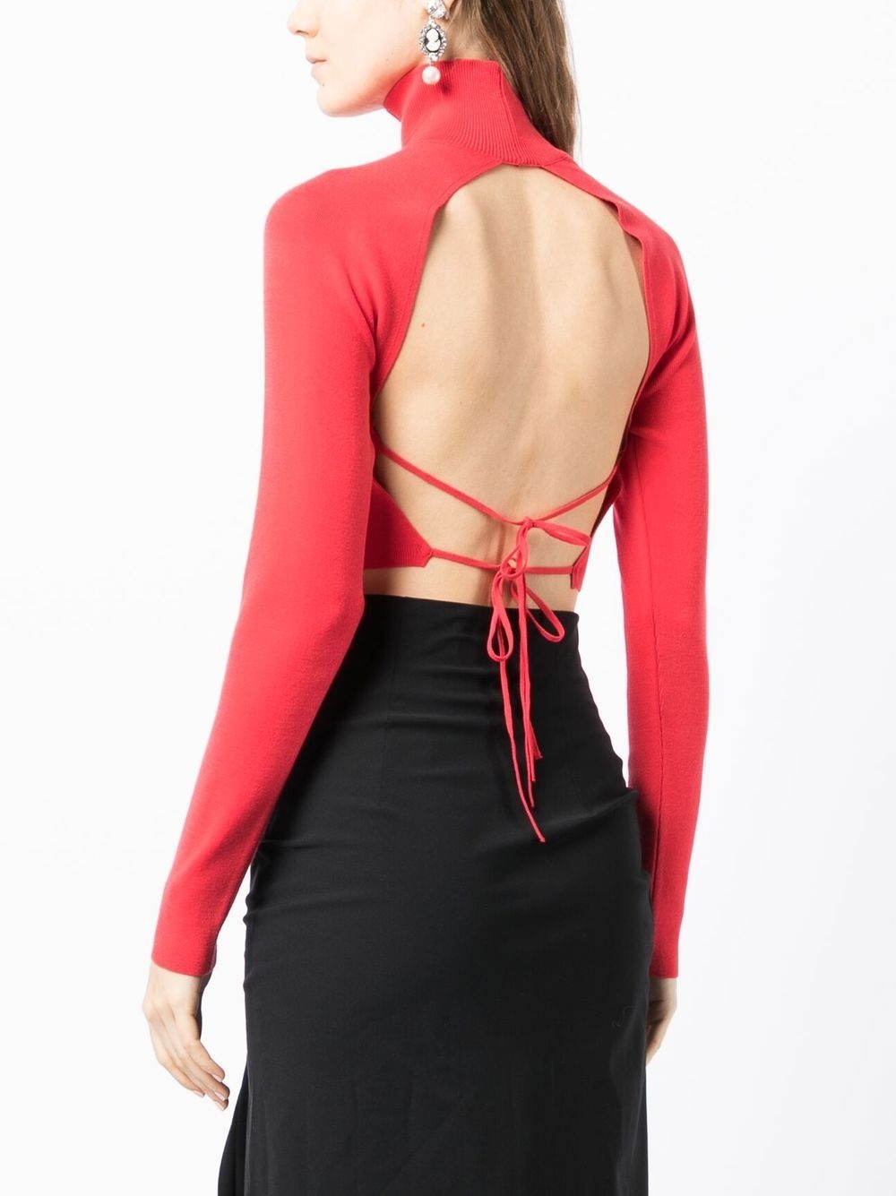 open back knitted top - 4