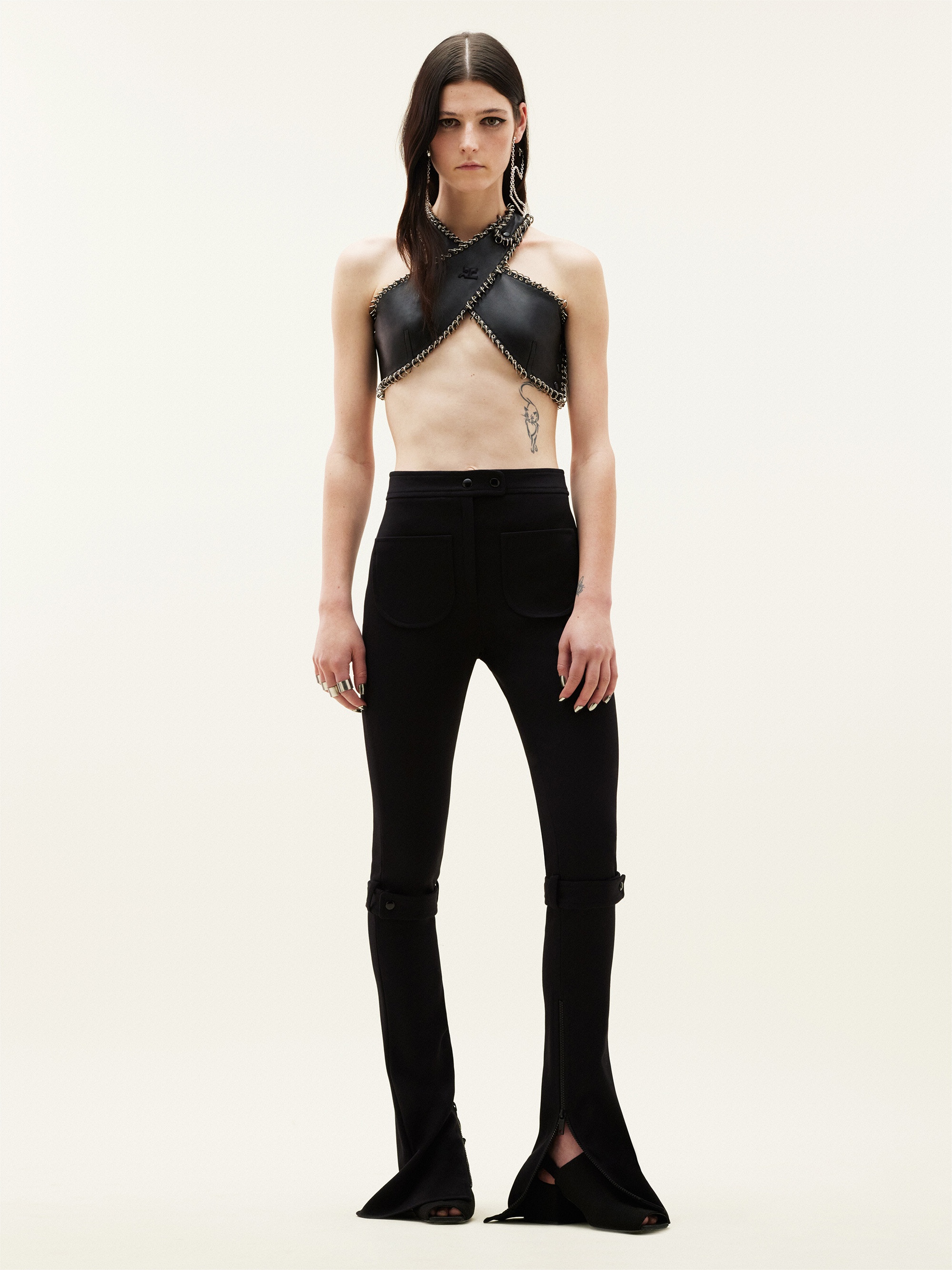 FLAP CREPE TROUSERS - 2