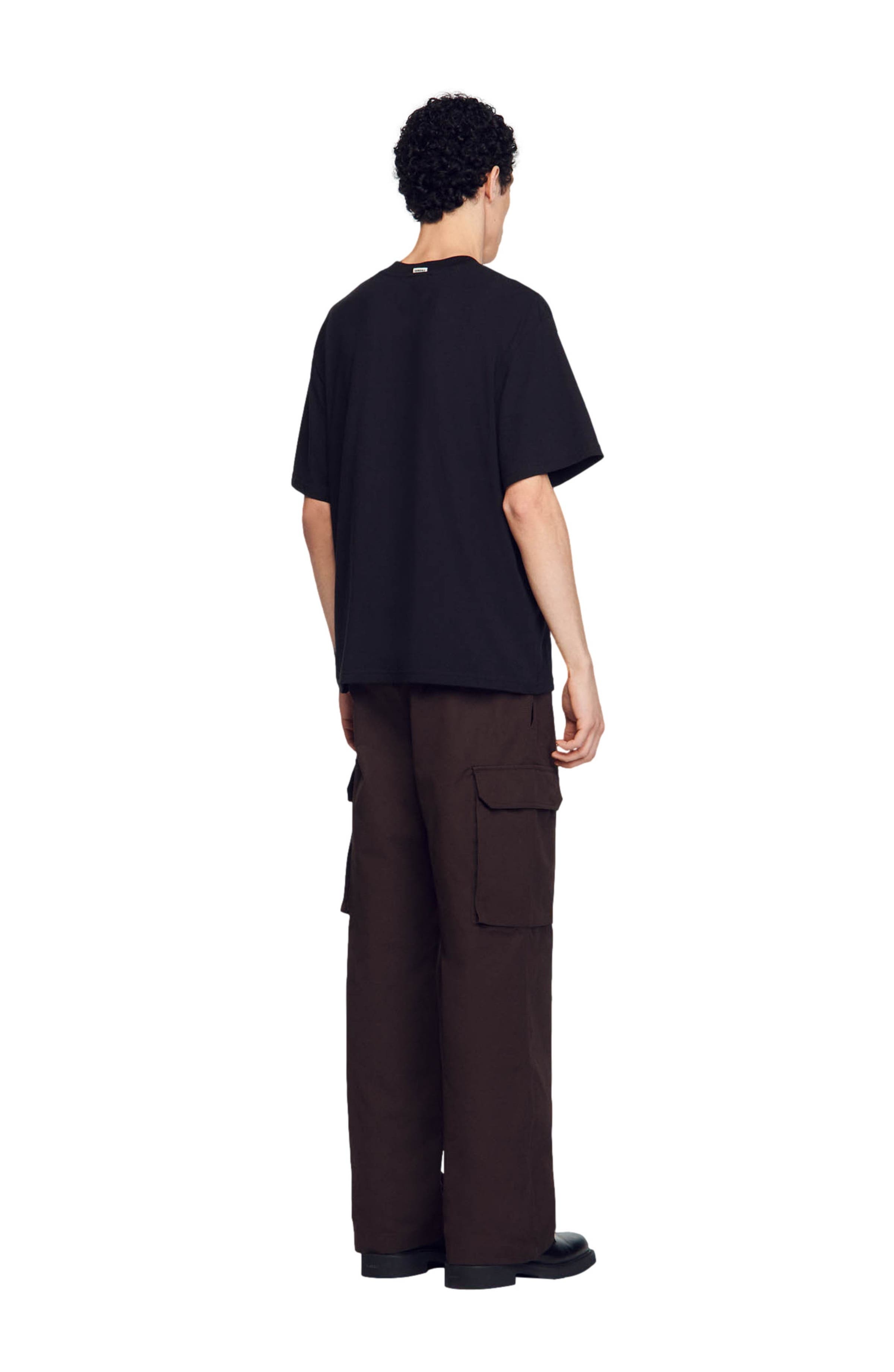 SANDRO Oversized T-shirt in Black at Nordstrom - 2