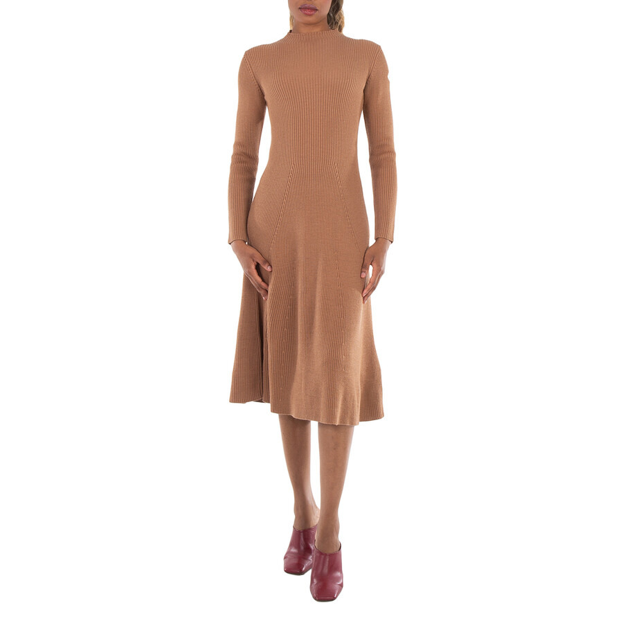 Moncler Long-Sleeve Wool Knit Midi Sweater Dress - 3