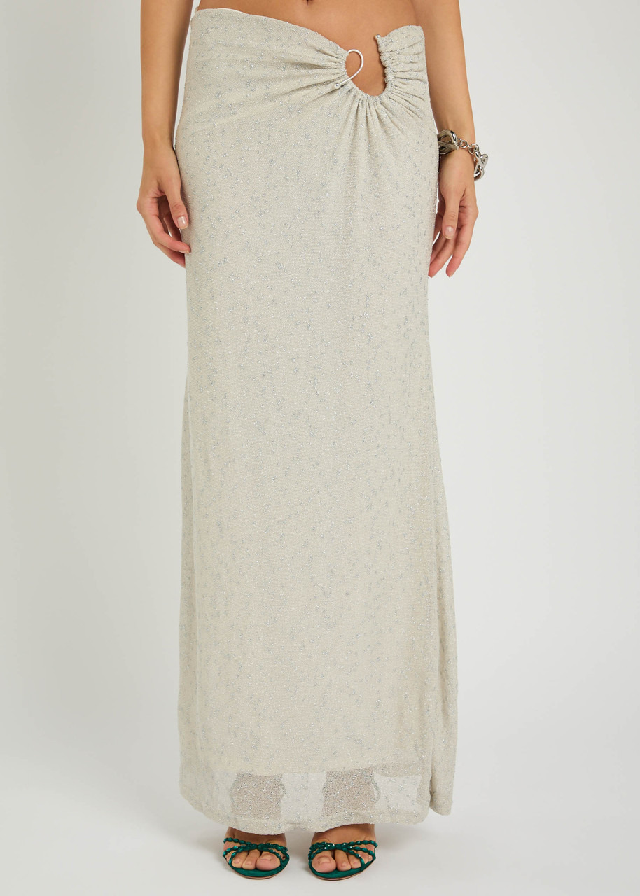 Christopher Esber Imber Cut-out Metallic-knit Maxi Skirt - 2
