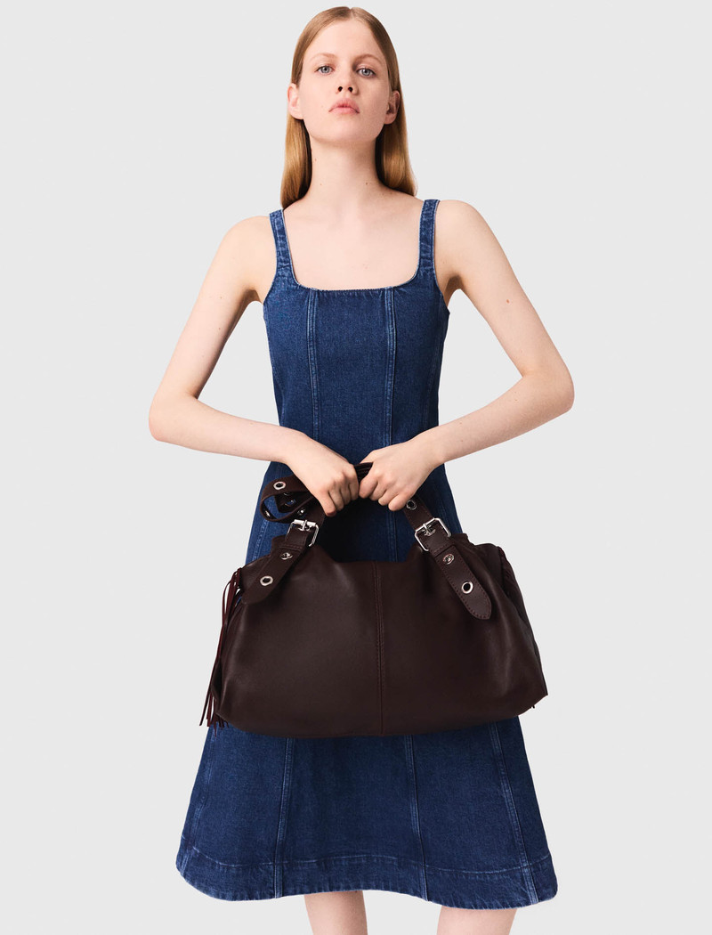 maje Plain leather Miss M XL bag outlook
