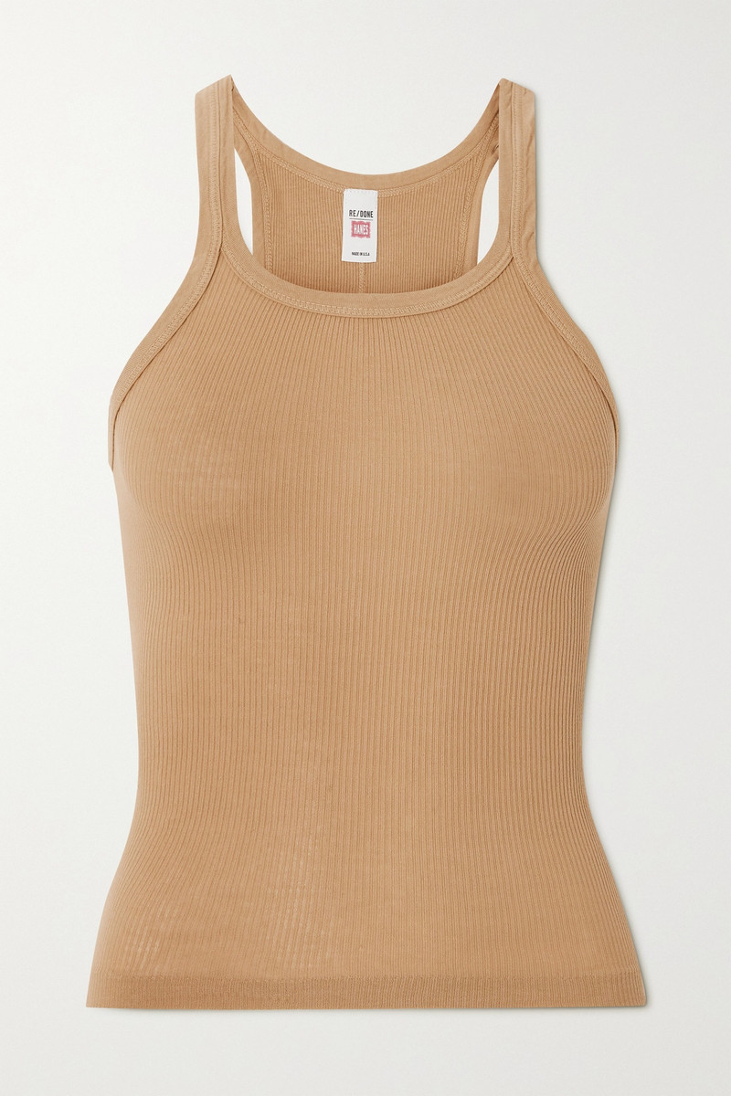 Ribbed cotton-jersey tank 1