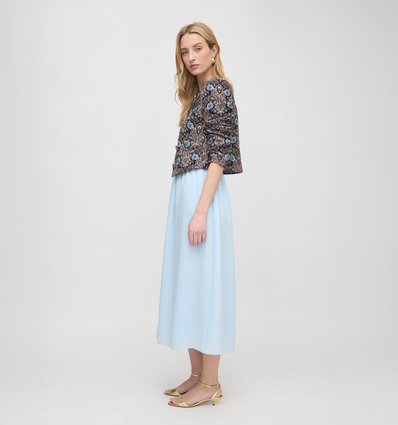 The Virginia Jacket - Black Tapestry Fleur Brocade 5
