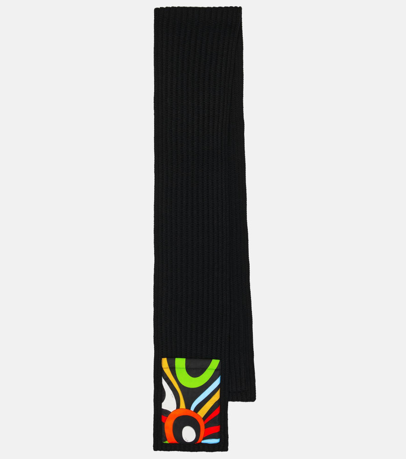 x Fusalp ribbed-knit wool scarf 1