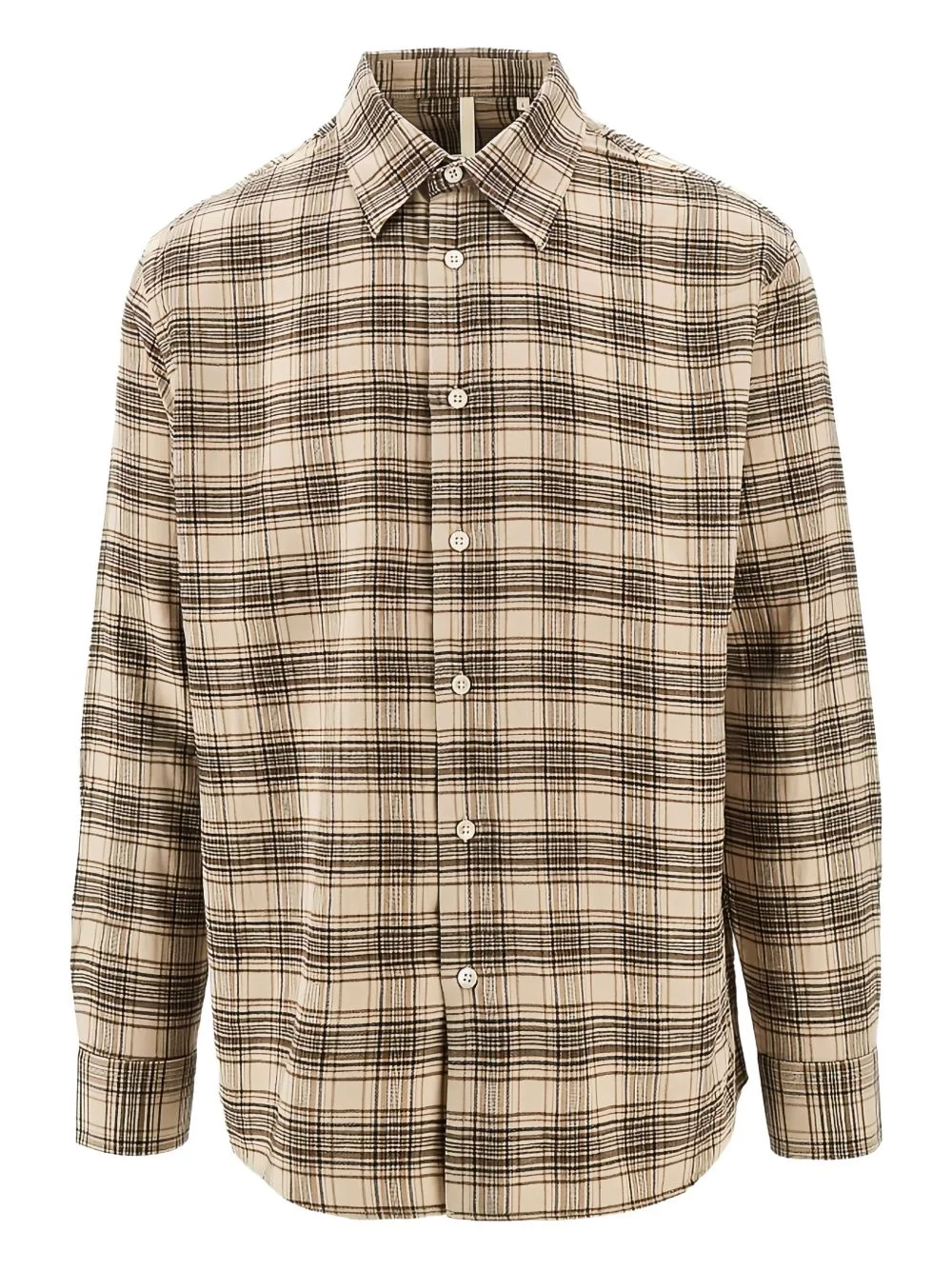 checked cotton shirt - 1