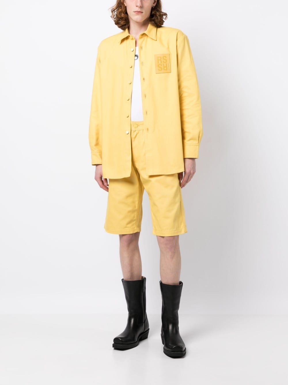 logo-patch tailored shorts - 2