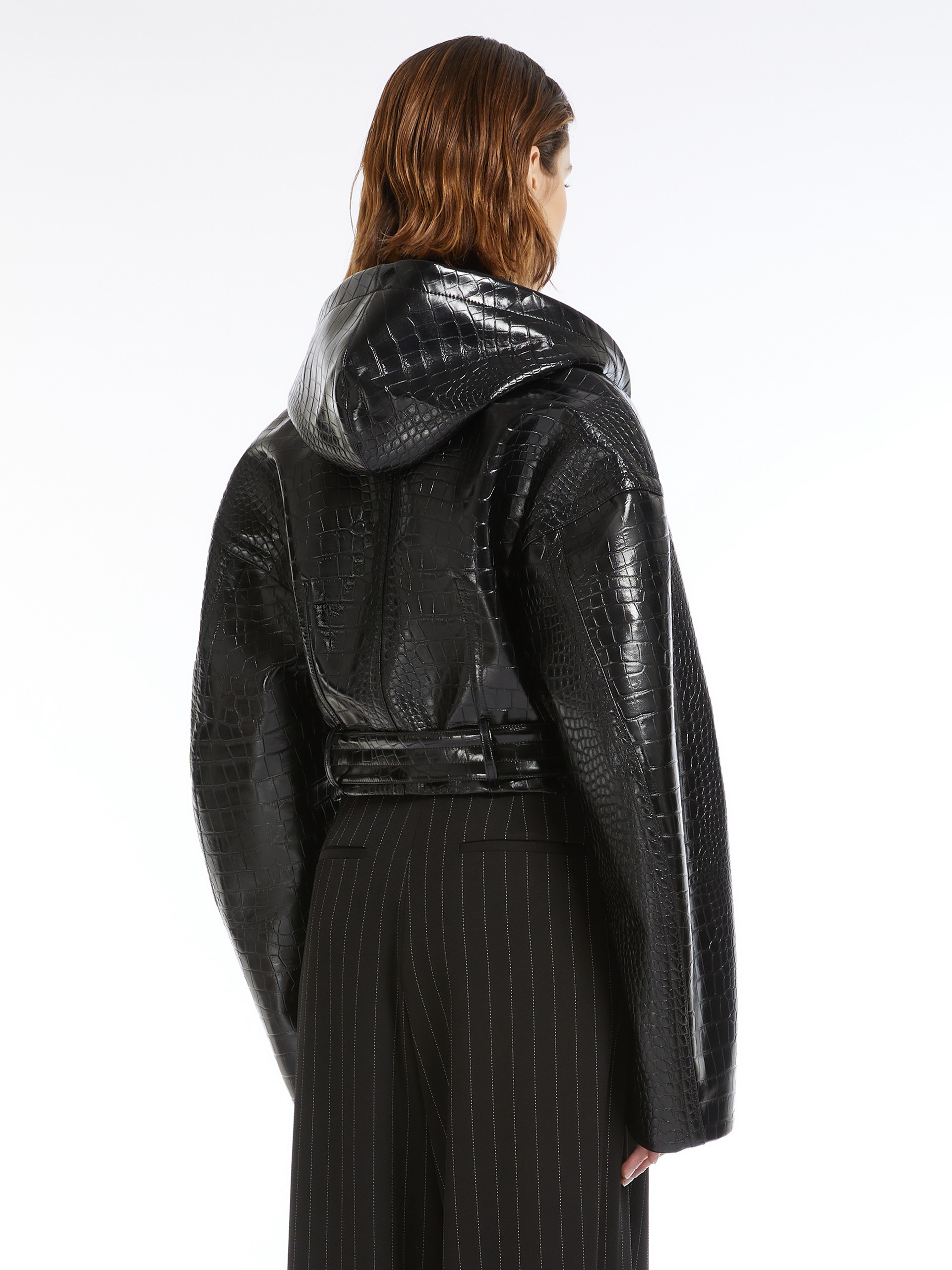 VISBY Patent leather pea coat - 4