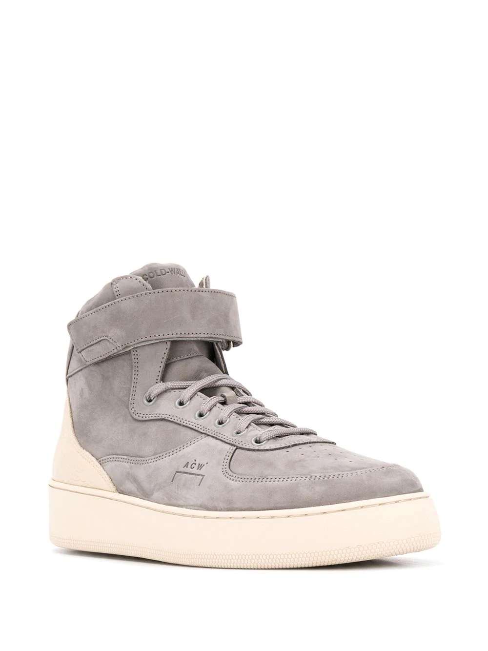 two-tone high-top sneakers - 2