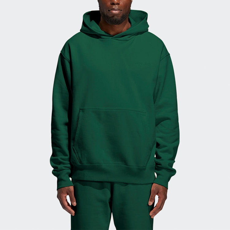 adidas originals x Pw Basics Hood Embroidered Monogrammed Hooded Sweater Unisex Green GM1944 - 3