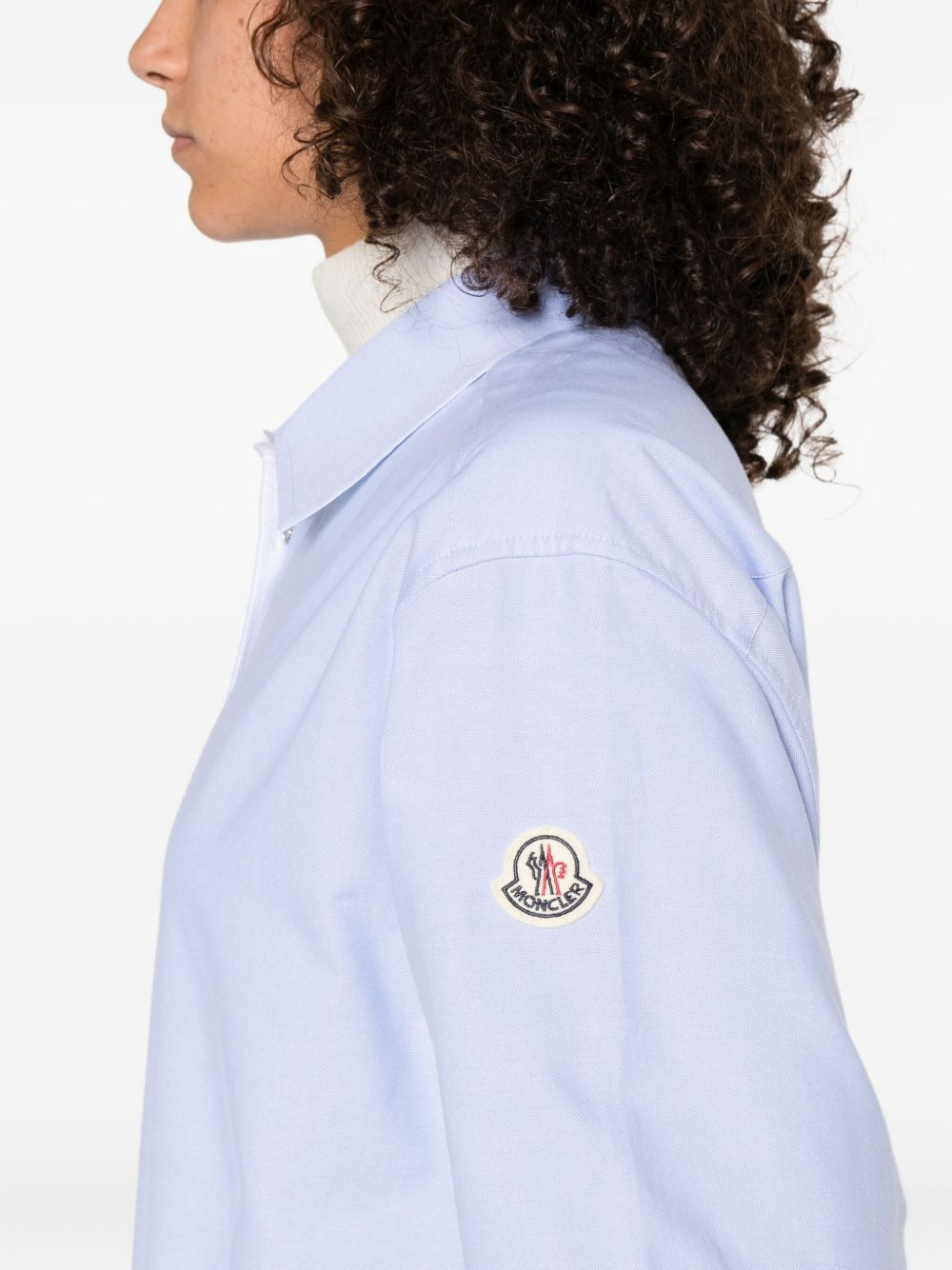 cotton button-fastening shirt - 5