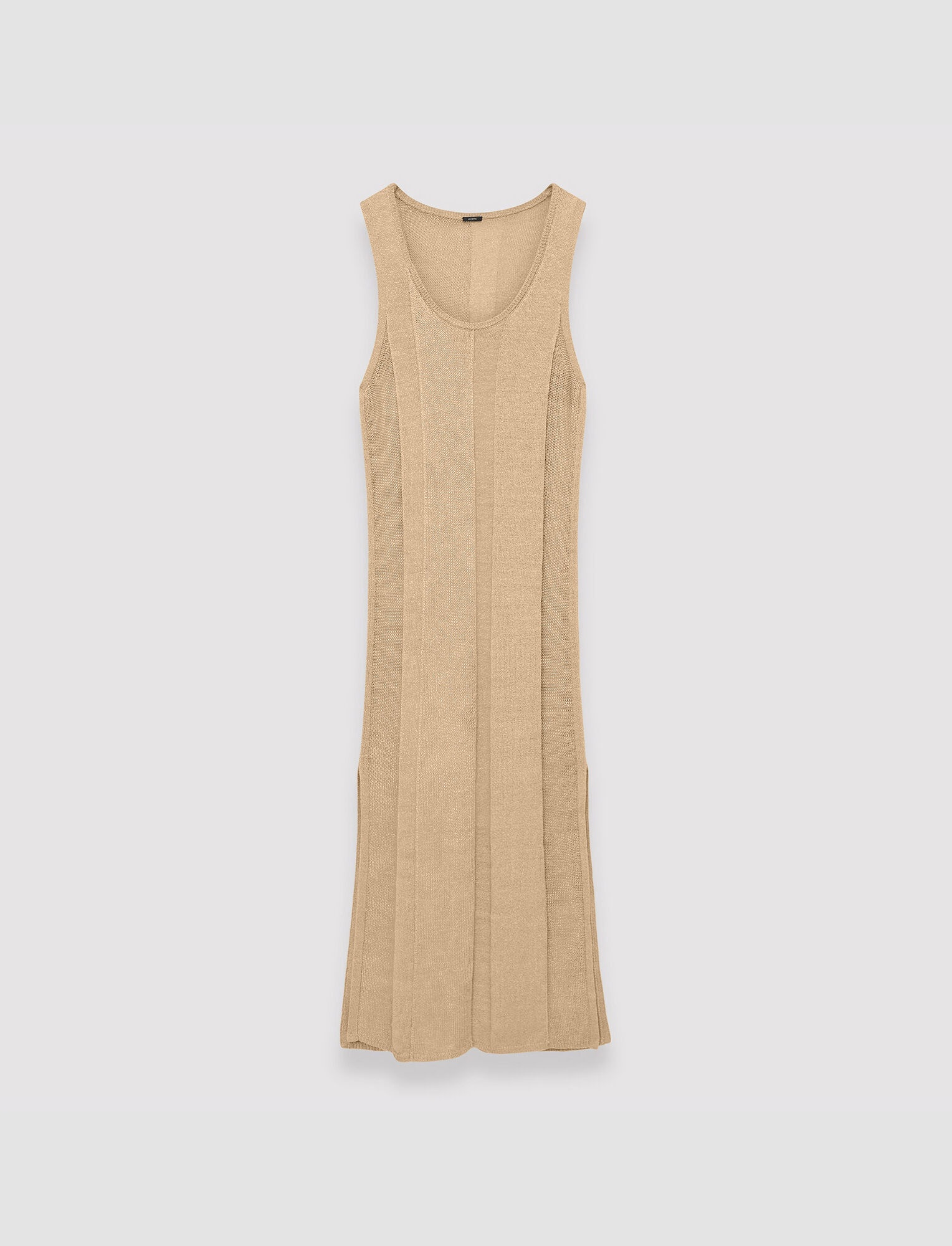 Linen Blend Knitted Long Dress - 1
