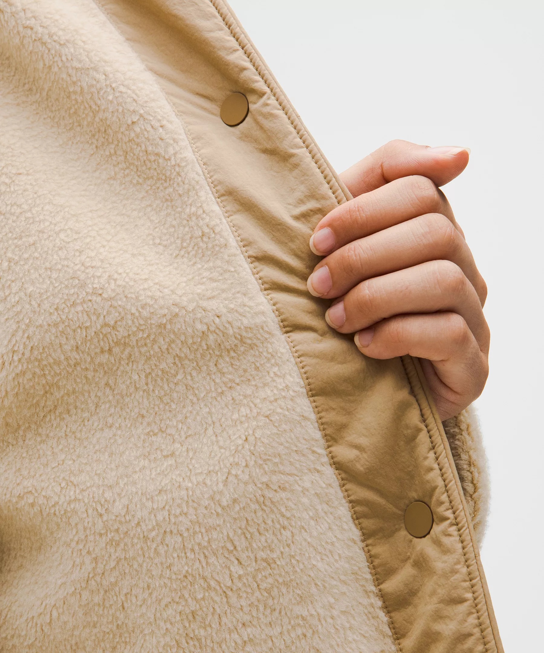 Fleece-Lined Insulated Long Coat - 5