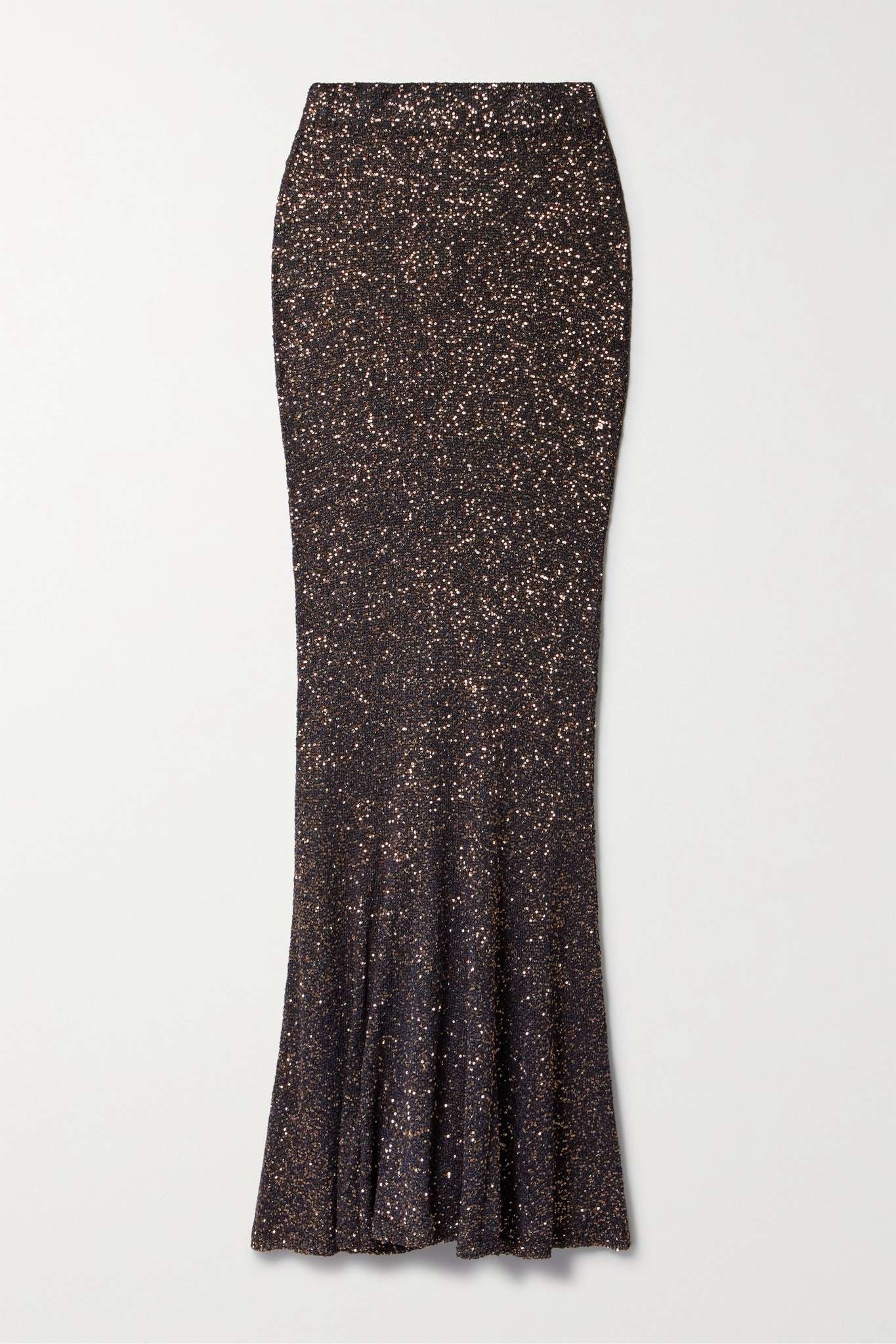 Sequined stretch-knit maxi skirt - 1