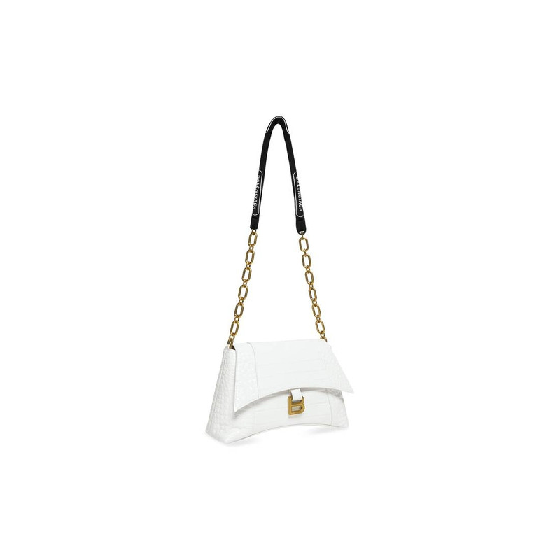 downtown small shoulder bag with chain crocodile embossed 4