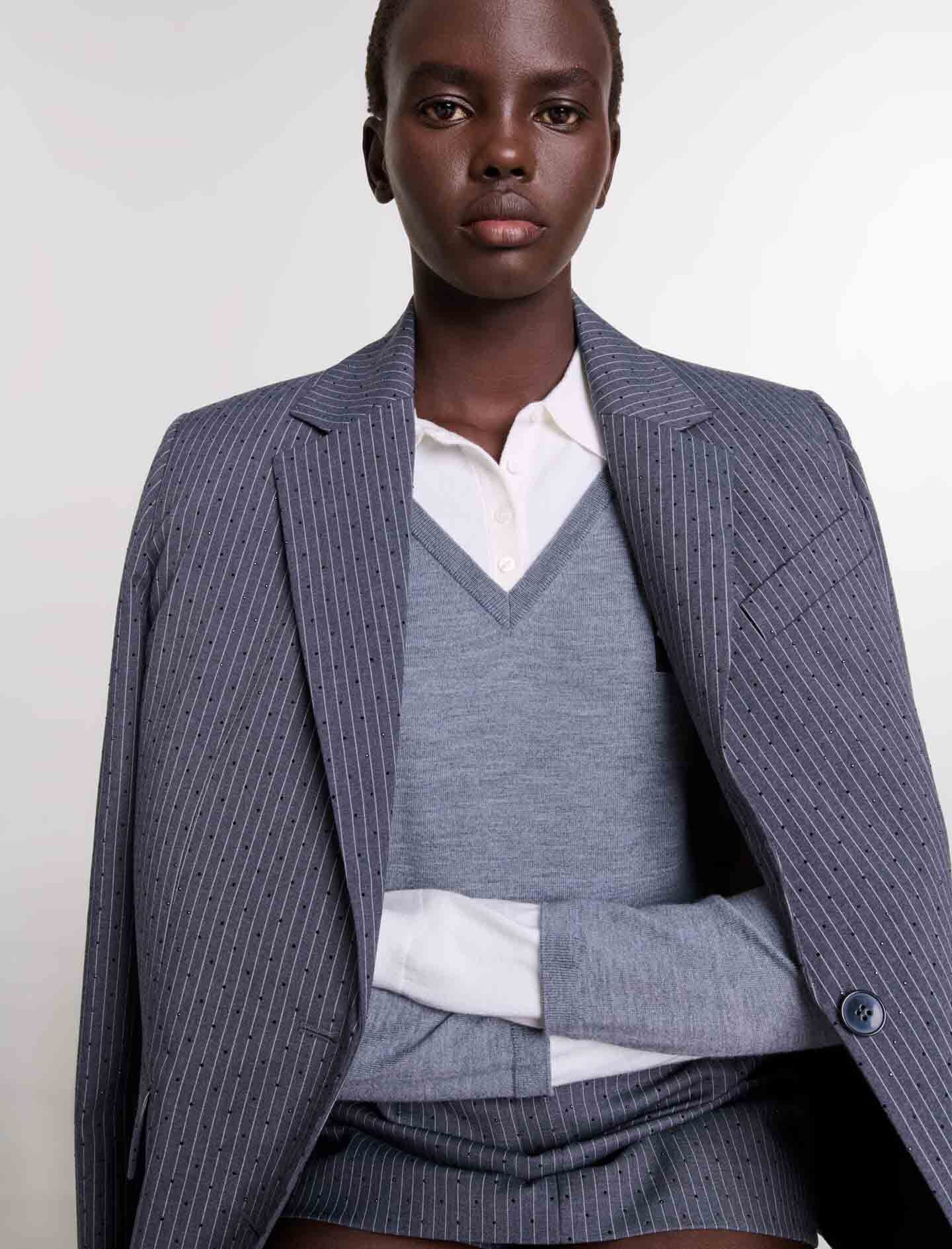 Rhinestone suit jacket - 9