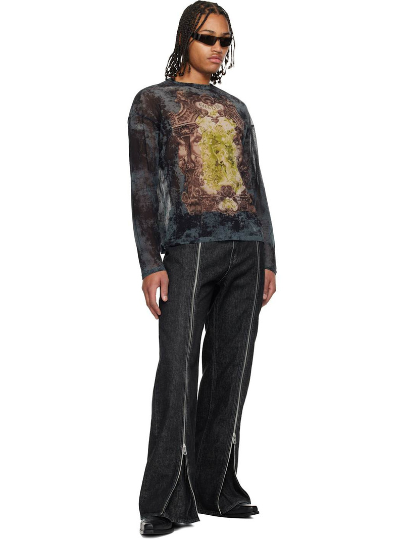 Jean Paul Gaultier Navy 'The Oversized Médaillon' Top outlook